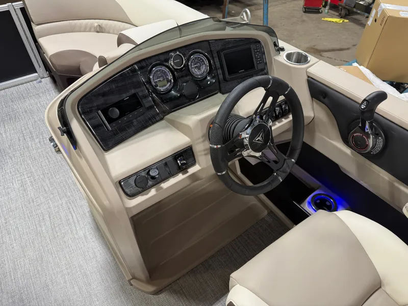 Slide: The Image of Tahoe LTZ 2385 Quad Lounge Shift SS Tritoon & Honda 4-Stroke EFI 2025 - 14