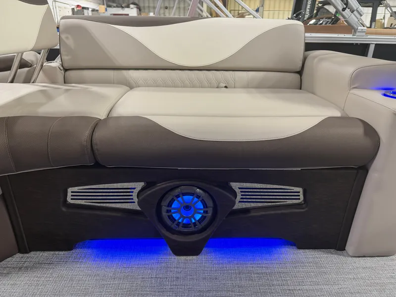 Slide: The Image of Tahoe LTZ 2385 Quad Lounge Shift SS Tritoon & Honda 4-Stroke EFI 2025 - 26