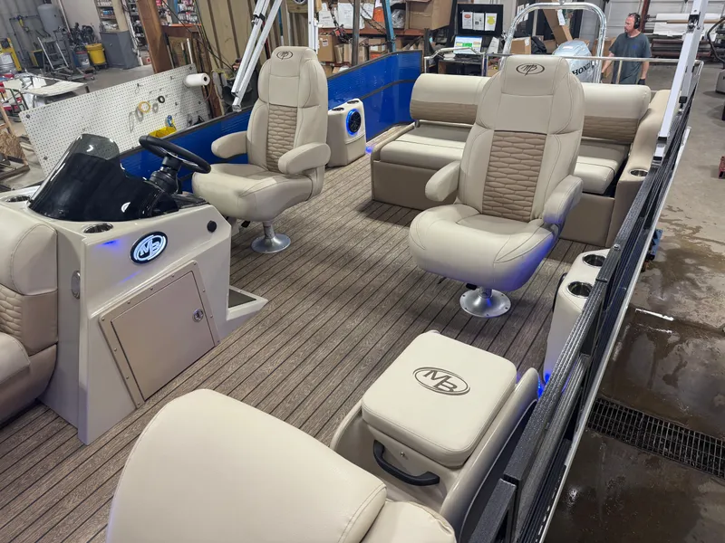 Slide: The Image of Montego Bay NEW 8524 Swingback Pontoon & Honda 100HP 4-Stroke EFI 2023 - 3