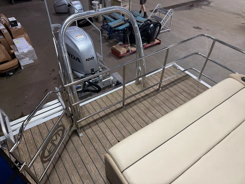 Slide: The Image of Montego Bay NEW 8524 Swingback Pontoon & Honda 100HP 4-Stroke EFI 2023 - 35