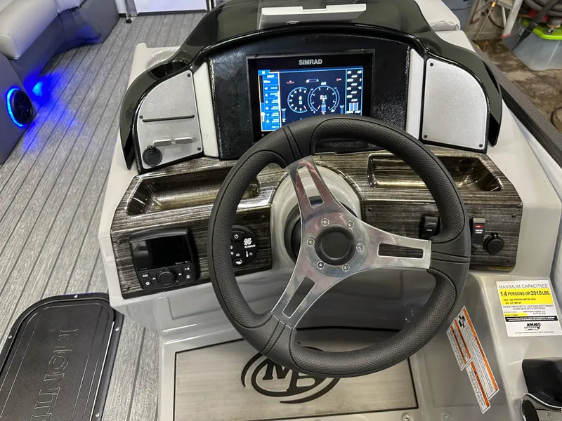 Slide: The Image of Montego Bay TT8524 Quad Lounge 225HP Honda Tritoon Pontoon 2023 - 14