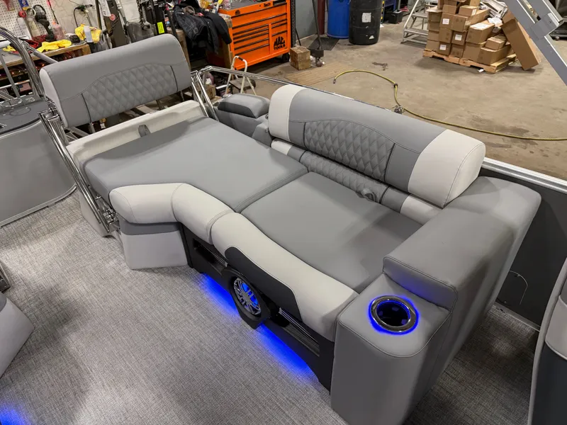 Slide: The Image of Tahoe Cascade 2385 Quad Lounge Shift SS Tritoon & Honda 225HP Outboard 2025 - 20