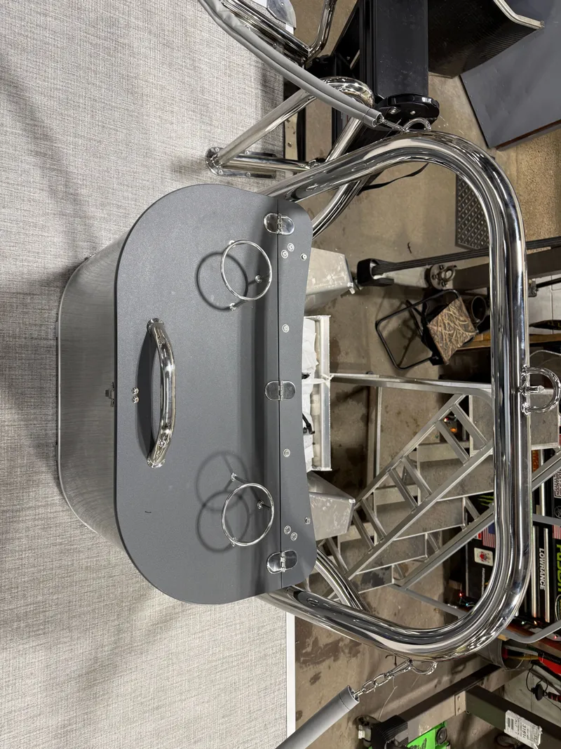 Slide: The Image of Tahoe Cascade 2385 Quad Lounge Shift SS Tritoon & Honda 225HP Outboard 2025 - 26