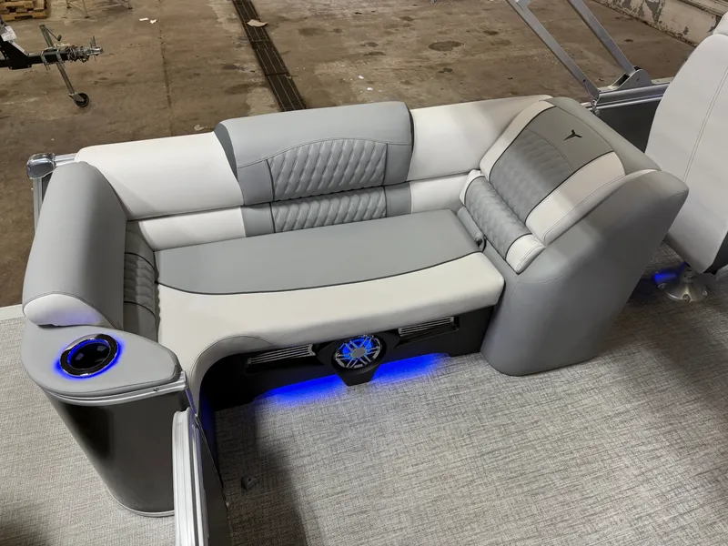 Slide: The Image of Tahoe Cascade 2385 Quad Lounge Tritoon & 225HP 4-Stroke 2025 - 25