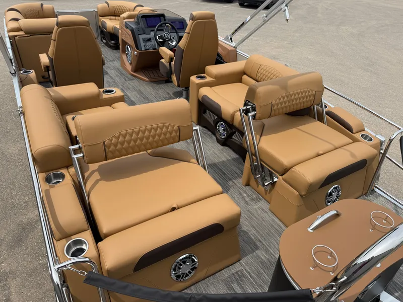 Slide: The Image of Tahoe Cascade 2385 Quad Lounge Shift Tritoon & Honda 4-Stroke EFI 2025 - 23