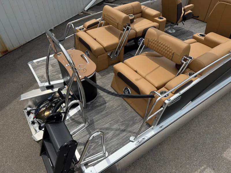 Slide: The Image of Tahoe Cascade 2385 Quad Lounge Shift Tritoon & Honda 4-Stroke EFI 2025 - 4