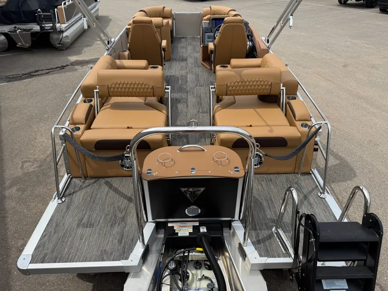 Slide: The Image of Tahoe Cascade 2385 Quad Lounge Shift Tritoon & Honda 4-Stroke EFI 2025 - 5