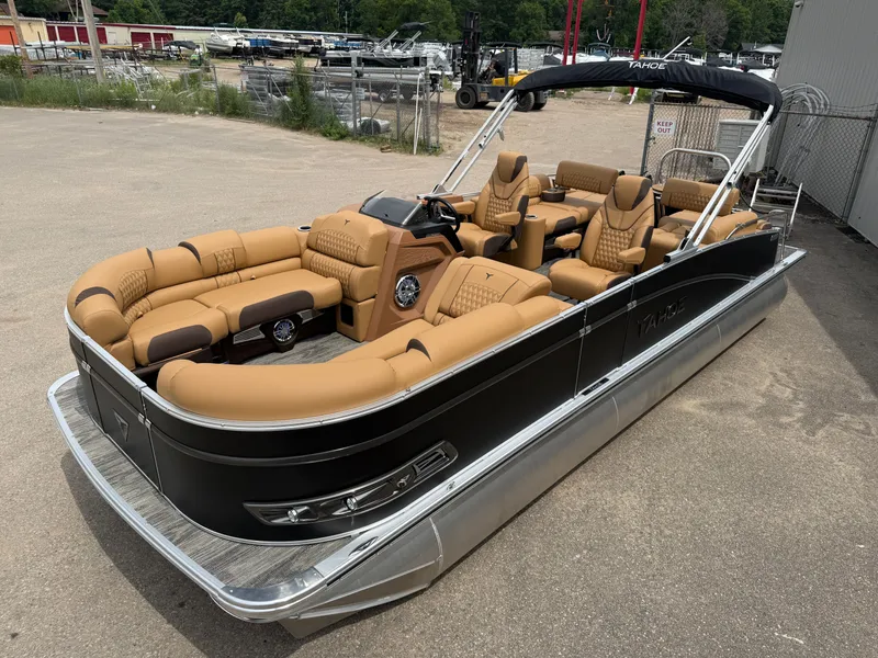 Slide: The Image of Tahoe Cascade 2385 Quad Lounge Shift Tritoon & Honda 4-Stroke EFI 2025 - 50