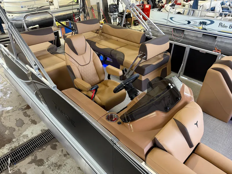 Slide: The Image of Tahoe LTZ 2385 Quad Lounge Shift Flip Tritoon & Honda 4-Stroke EFI 2025 - 3
