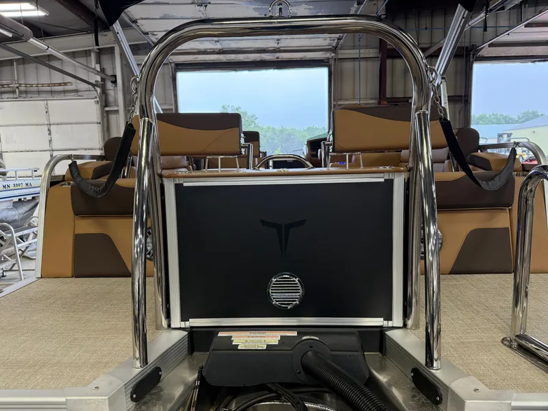 Slide: The Image of Tahoe LTZ 2385 Quad Lounge Shift Flip Tritoon & Honda 4-Stroke EFI 2025 - 45