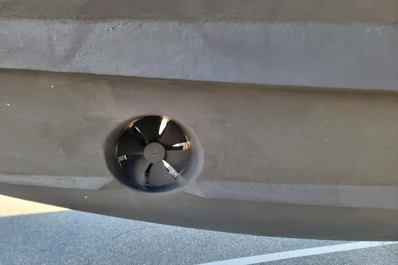 Slide: The Image of Bow thruster on 2010 Intrepid 39 Kevlar Hull yacht, enhancing maneuverability and control. - 42