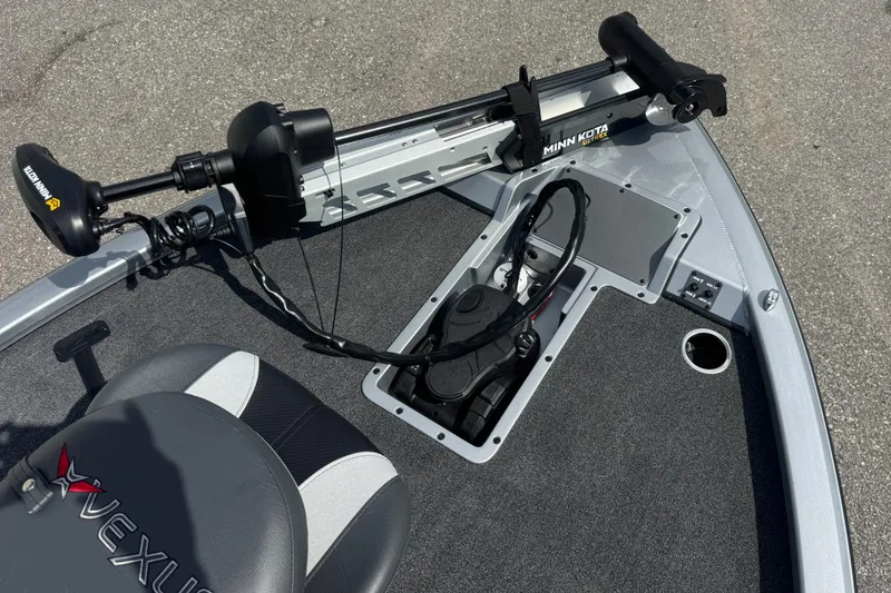 Slide: The Image of 2026 Vexus AVX1880 boat deck with Minn Kota trolling motor. - 7