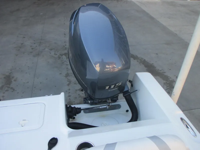 Slide: The Image of 2013 Carolina Cat 230 DC boat with Yamaha 115 outboard motor. - 9