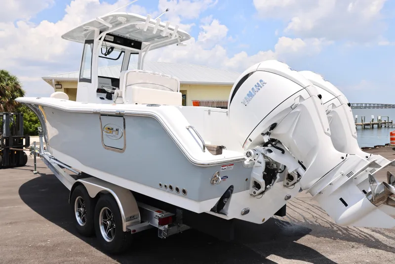 Slide: The Image of 2025 Sea Hunt Gamefish 27 Forward Seating boat with Yamaha outboard engine. - 3
