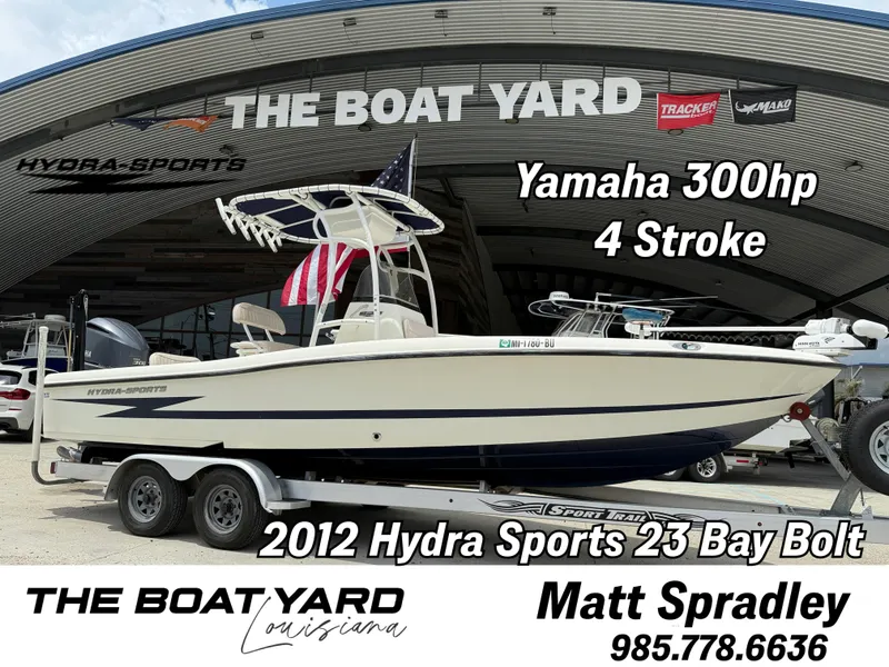 The Image of 2012 Hydra-Sports 23 Bay Bolt boat with Yamaha 300hp engine at The Boat Yard, Louisiana. - 1