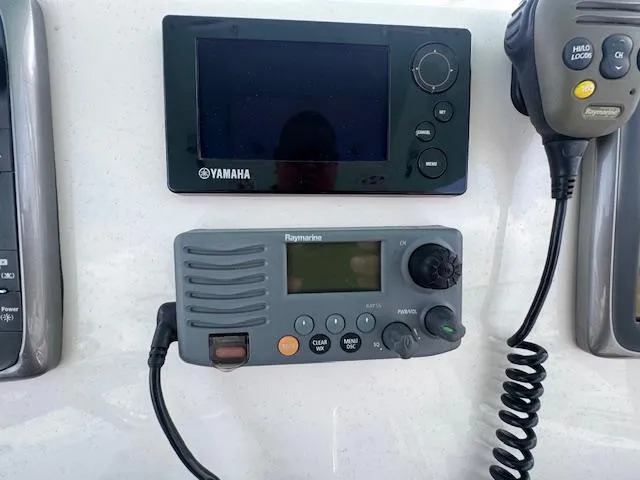 Slide: The Image of Yamaha and Raymarine marine electronics on 2015 Cobia 296 Center Console boat. - 24
