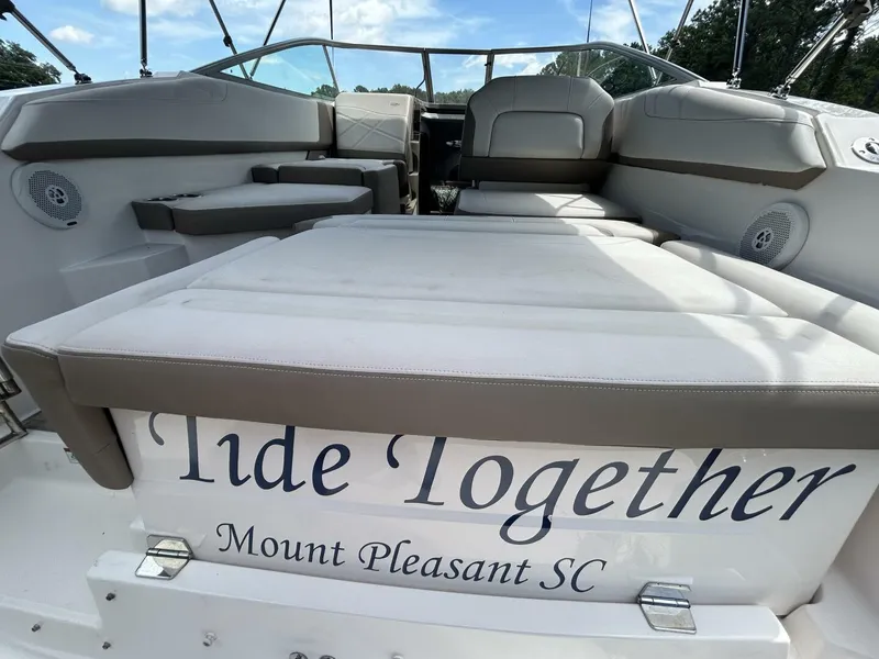 Slide: The Image of 2017 Regal 26 Express boat interior with "Tide Together" name, Mount Pleasant, SC. - 30