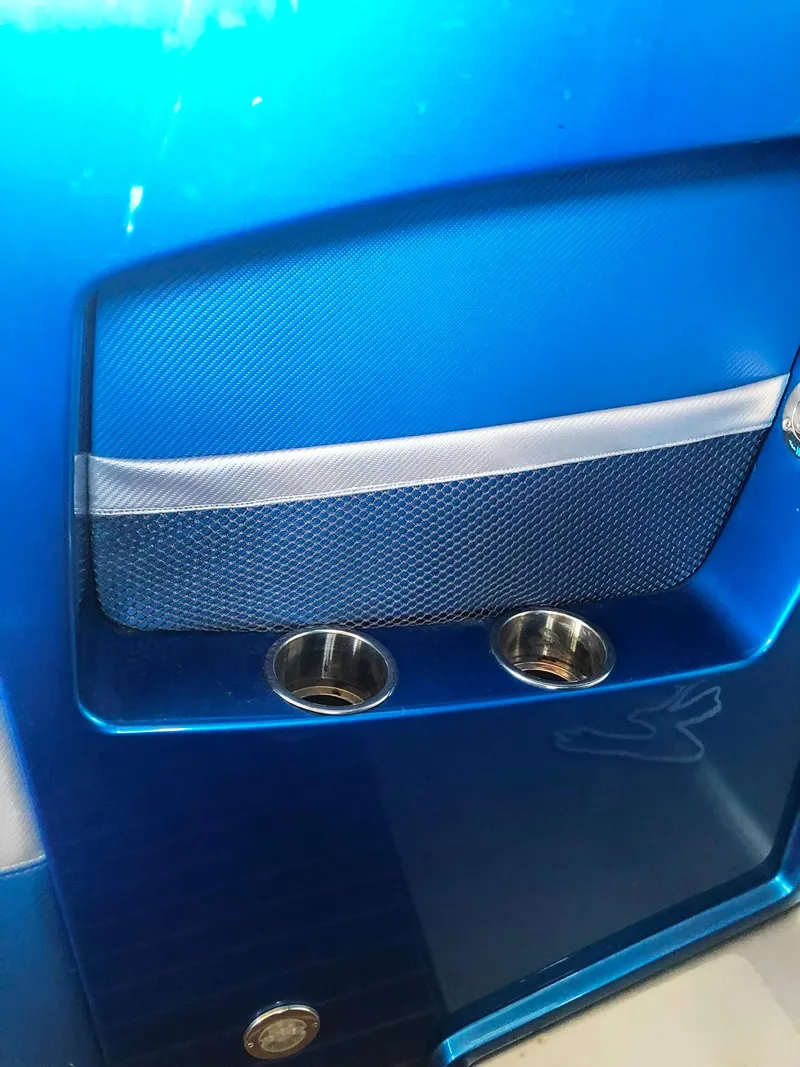 Slide: The Image of Blue interior detail of 2013 Nor-Tech 477 SPX Vee Bottom boat. - 31