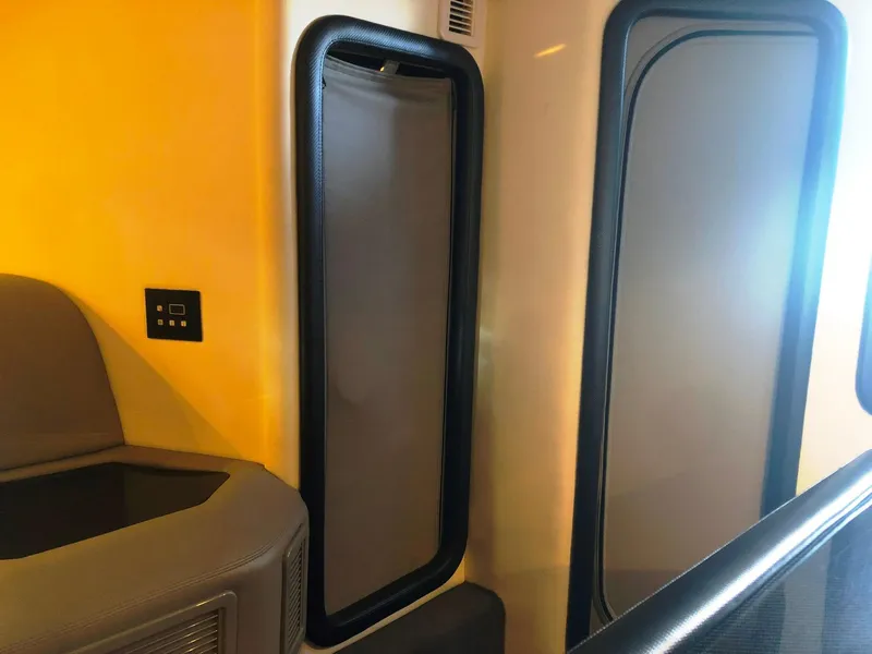 Slide: The Image of Interior of 2013 Nor-Tech 477 SPX Vee Bottom boat, featuring sleek design elements. - 34