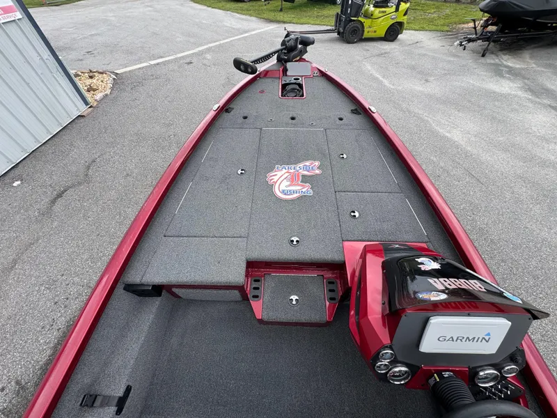 Slide: The Image of 2022 Vexus AVX2080 fishing boat with Garmin electronics, parked on pavement. - 16