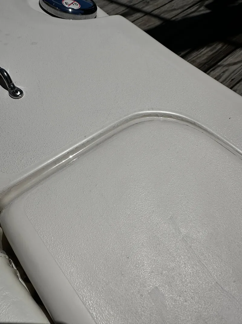 Slide: The Image of Close-up of 2017 Grady-White Canyon 376 boat deck detail. - 37