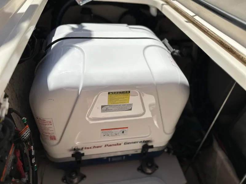 Slide: The Image of Fischer Panda generator in a 2017 Grady-White Canyon 376 boat. - 41
