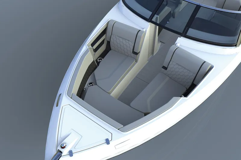 Slide: The Image of Manufacturer Provided Image: 2025 Four Winns H6 OB boat with spacious seating and modern design. - 29