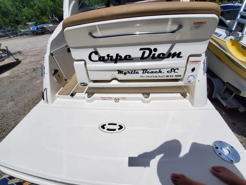Slide: The Image of 2017 Sea Ray 260 Sundancer boat with "Carpe Diem" name, Myrtle Beach, SC. - 7