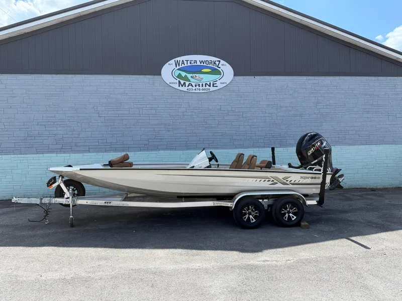 The Image of 2026 Xpress H20 Bass boat on trailer at Water Workz Marine. - 1