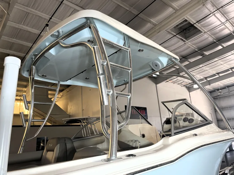 Slide: The Image of 2023 Key West 239 DFS boat interior with sleek design and modern features. - 15