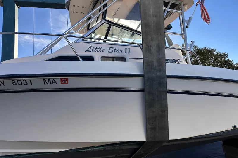 Slide: The Image of 2004 Grady-White Gulfstream 232 boat named "Little Star II" in dry dock. - 24