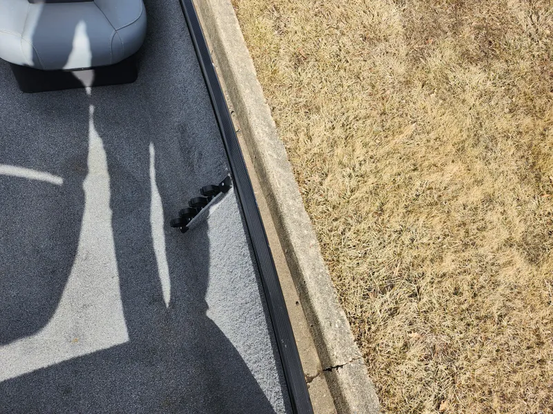 Slide: The Image of 2021 Tracker Bass Tracker Classic XL boat interior with seat and shadow. - 18