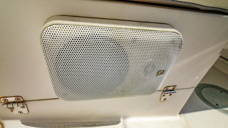 Slide: The Image of White speaker on a 2001 Catalina 36 MkII boat interior. - 15