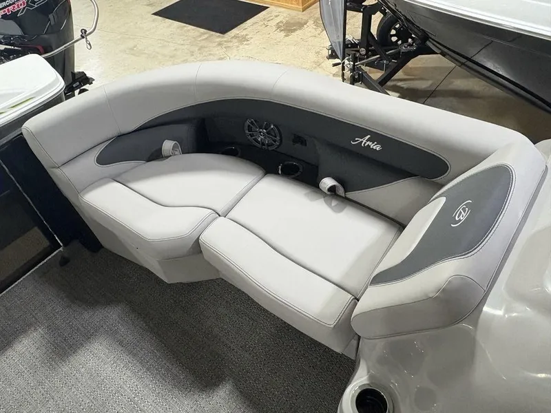Slide: The Image of Luxurious seating in 2025 Barletta A20QC boat, featuring sleek design and comfort. - 3