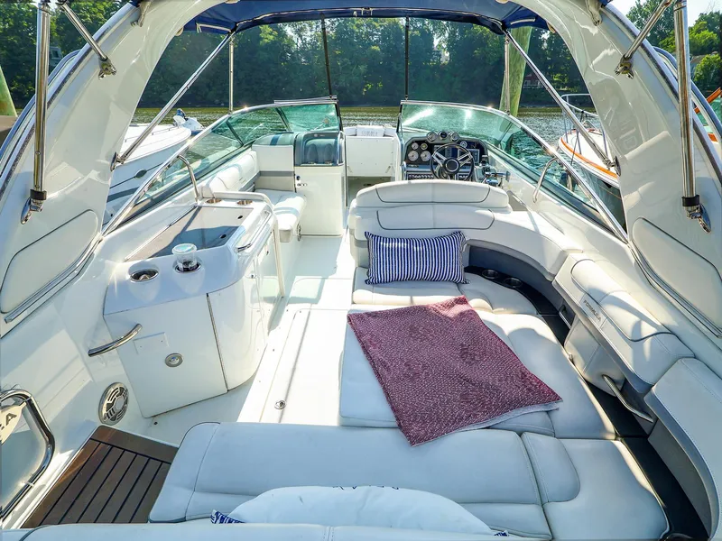 Slide: The Image of 2013 Formula 290 Bowrider interior with luxurious seating and modern amenities. - 7