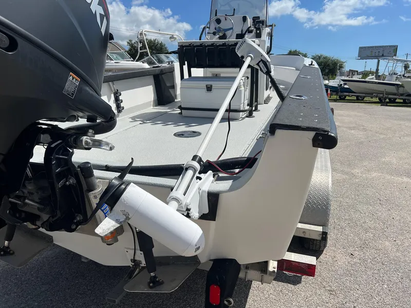Slide: The Image of 1989 Boston Whaler 23 Guardian boat with motor and equipment on deck. - 3