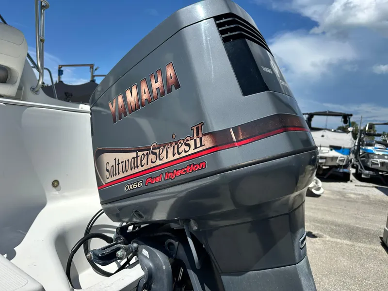 Slide: The Image of Yamaha Saltwater Series II outboard motor on 2001 Sailfish 234 WAC boat. - 7