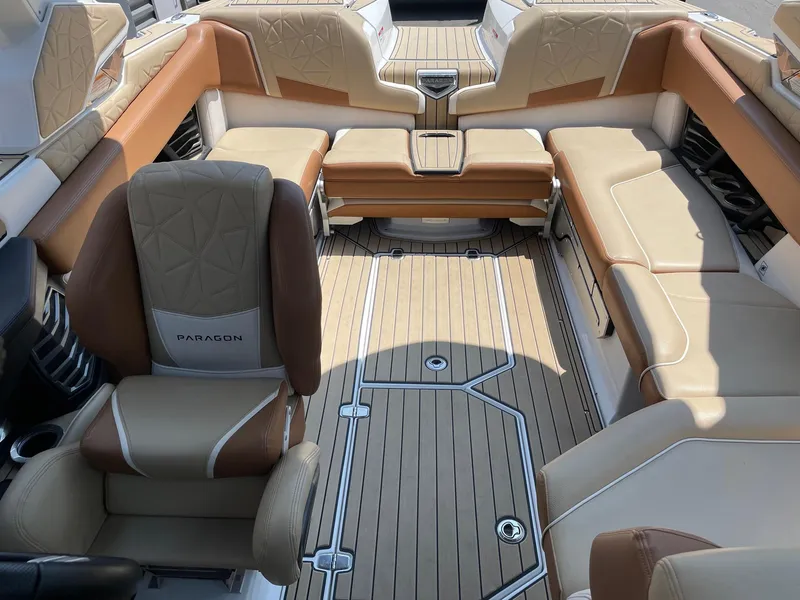 Slide: The Image of Luxurious interior of 2021 Nautique Super Air Nautique G23 Paragon boat. - 12