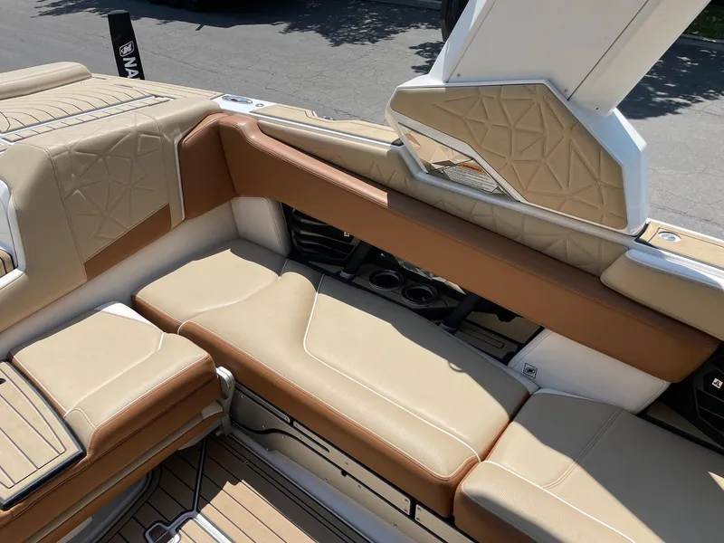 Slide: The Image of Luxurious interior of 2021 Nautique Super Air Nautique G23 Paragon boat. - 9