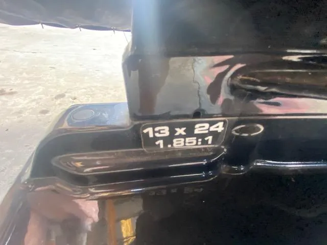 Slide: The Image of Propeller specifications on a 1989 Boston Whaler 20 Outrage boat. - 29