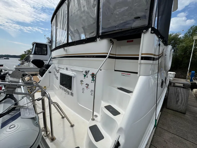 Slide: The Image of 1997 Sea Ray 370 Aft Cabin yacht docked at Port of Hastings, MN. - 7