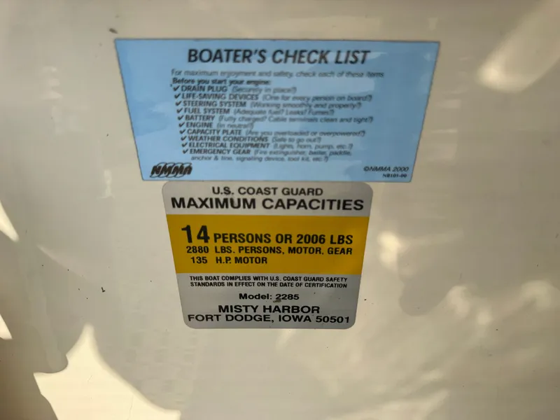 Slide: The Image of Misty Harbor 2285 GM Pontoon $12,995 2005 - 44