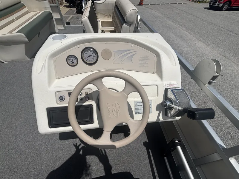 Slide: The Image of Sylvan Elite 820 w/New Tohatsu Engine and Single Axle Trailer Included 1999 - 12