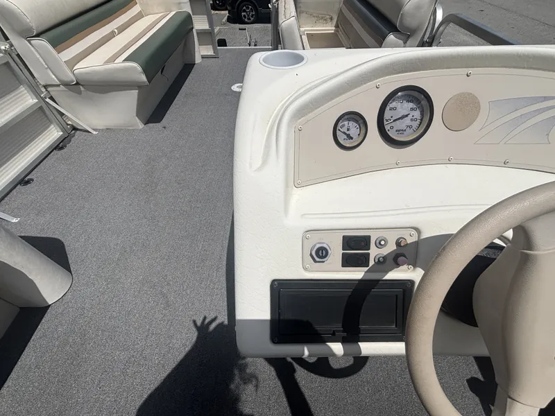 Slide: The Image of Sylvan Elite 820 w/New Tohatsu Engine and Single Axle Trailer Included 1999 - 14