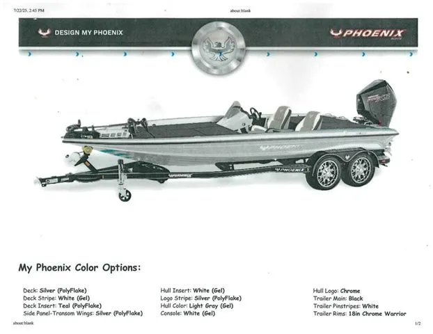 Slide: The Image of Phoenix Bass Boats 819 ZXL 2026 - 1