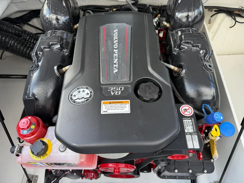 Slide: The Image of Volvo Penta 350 V8 engine in 2025 Cobalt R6 boat, detailed view. - 29