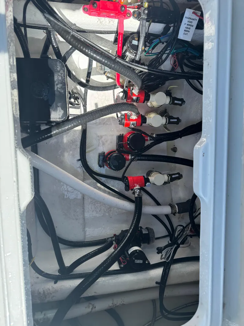 Slide: The Image of 2023 Blazer 2700 HYBRID BAY boat wiring and plumbing system. - 21