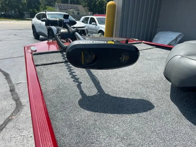 Slide: The Image of 2022 Tracker Bass Tracker Classic XL with Minn Kota trolling motor on deck. - 2