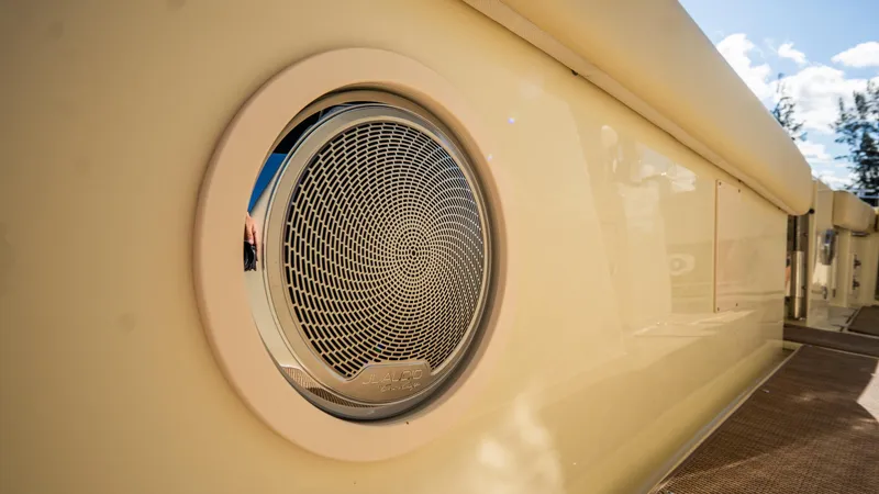 Slide: The Image of Close-up of 2025 Chris-Craft Catalina 30 boat speaker detail. - 41