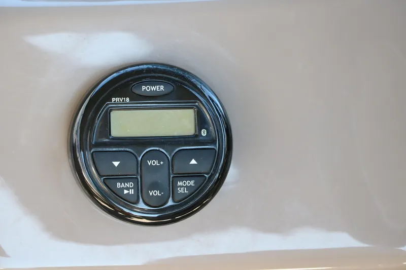 Slide: The Image of Control panel on 2021 Sun Tracker Party Barge 20 DLX boat. - 22